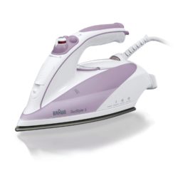 Braun TS505 Steam Iron in White and Mallow